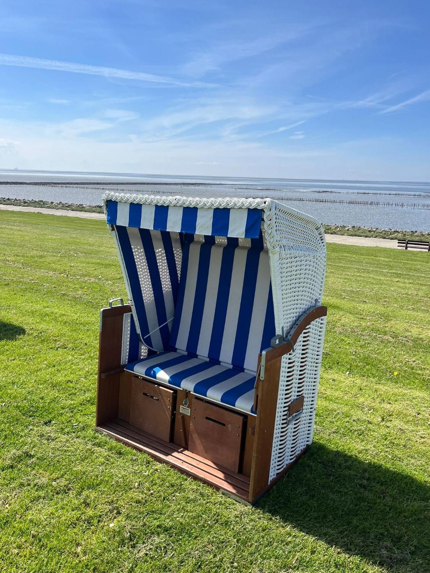 Fewo Schroeder - Bude 63A - Mit Strandkorb Am Meer - Inklusive Bettwaesche Und Handtuecher Westerdeichstrich エクステリア 写真